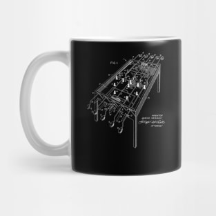 Football Game Table Vintage Patent Drawing Mug